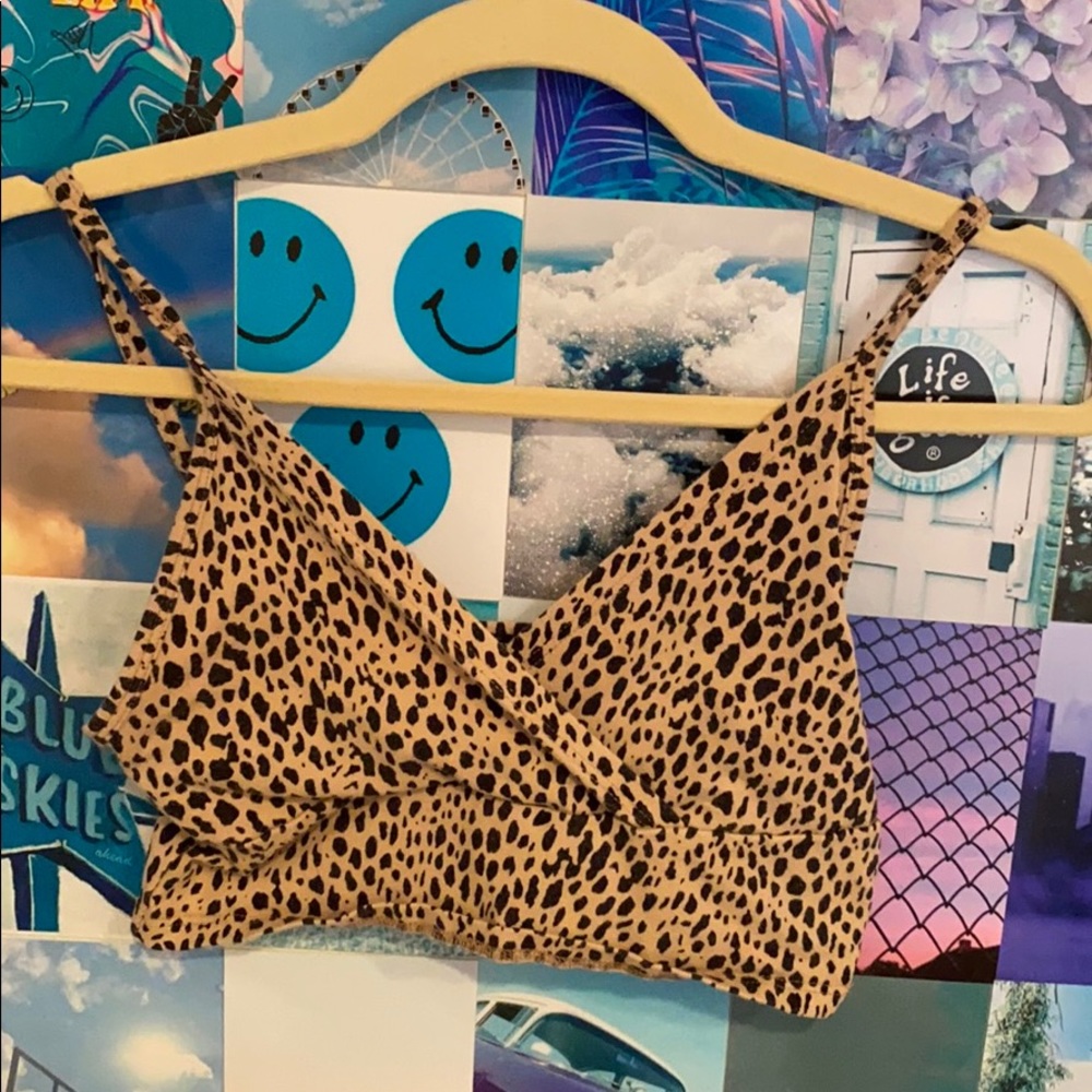 Brandy Melville Amara Cheetah Top